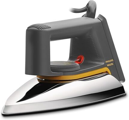 PHILIPS Dry Iron - Non-Stick & Scratch Resistant Aluminum Soleplate - 1000W - 50/60Hz - Classic HD1172/27